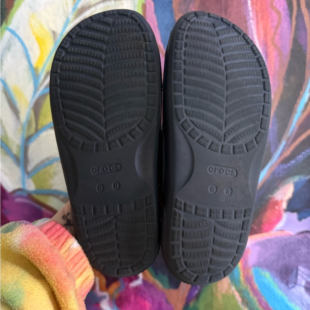 CROCS Dark Blue Slide Sandals - Picture 3 of 3